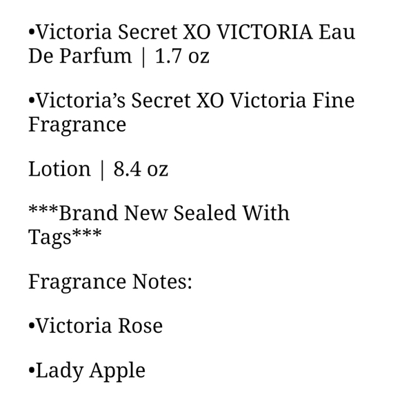 XO Victoria Set NWT 2 Piece Perfume and Lotion - Picture 4 of 5